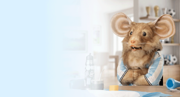 El Ratón Pérez de Galicia con la camiseta de Argentina.